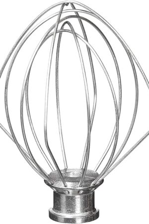 6-Wire Whip Attachment Fits KitchenAid Tilt-Head Stand Mixer Replace K45WW, Stainless Steel, Egg Heavy Cream Beater, Cakes Mayonnaise Whisk