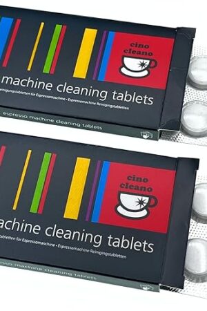Cino Cleano Espresso Machine Cleaning Tablets, for Breville Espresso Machines, Descaling Tablets for Baristas (Pack of 2, 16 Tablets)