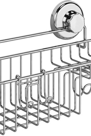 304 Polished Stainless Steel Shower Caddy Shower Organizer for Bathroom Storage