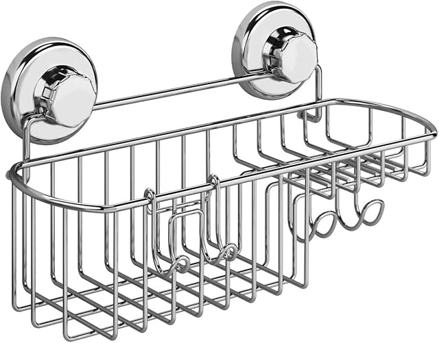304 Polished Stainless Steel Shower Caddy Shower Organizer for Bathroom Storage