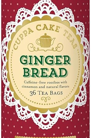The Republic of Tea Gingerbread Cuppa Cake Red Tea, 36 Tea Bag Tin