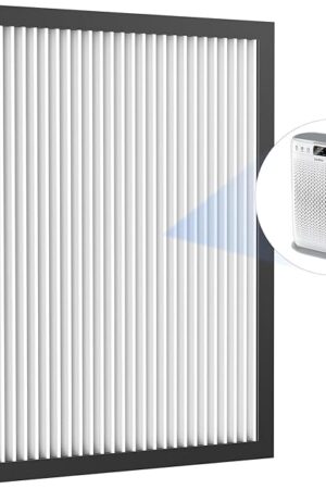 Air Purifier Replacement Filter, 3 Stage HEPA Filter E-200 Air Purifier, Air Cleaner Filter, 1 Pack, White