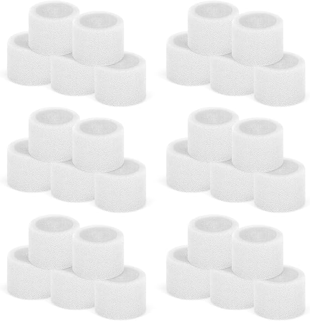30-Pack Top Fill Humidifier Replacement Filter Compatible with LEVOIT Humidifiers Model Classic160, Dual150, Dual200S, Classic300(S), LV600S, OasisMist450S, Superior 6000S Capture Particles