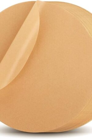 6-Inch Baking Sheet Rounds - Kraft Unbleached Parchment Paper, Non-Stick, Easy to Demold, Waterproof, Tear-Resistant, Parchment Paper Rounds is a Good Tools for Baking