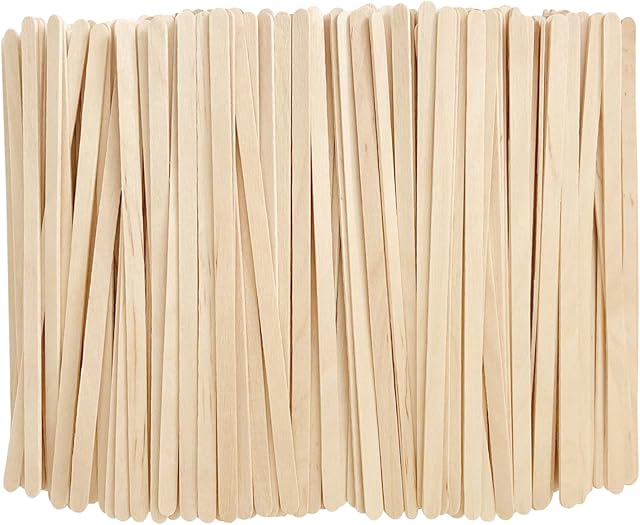 5.5inch Wooden Coffee Stirrers, 1000 Count Disposable Stir Sticks for Coffee & Cocktails, Wooden Beverage Mixer with Smooth Ends, Swizzle Drink Sticks