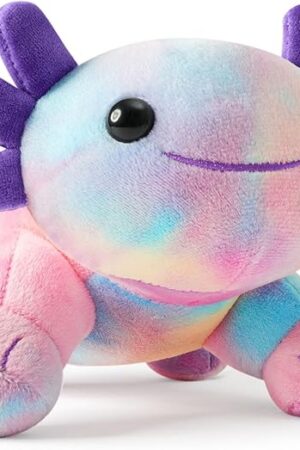 Axolotl Plush Toy,Soft Cute Axolotl Stuffed Animal Plushies,Axolotl Stuffed Animal Toy for Kids, Cute Plushies Axolotl Pillow Doll.Multicolored