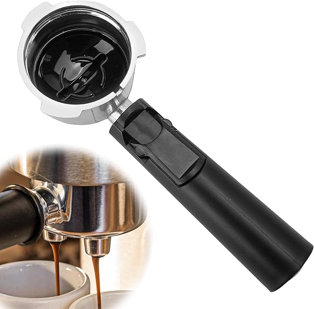 Coffee Espresso Machine Handle Replacement Parts, Cafe Bracket Handle for Lidl Silvercrest CM4621 CM4216 KF5002 KF500S Barista (for 51mm Portafilter Basket - Not included)