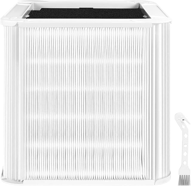 211+ Replacement Filter Compatible with Blueair Blue Pure 211+ plus Air Cleaner Purifier Series, Foldable Particle and Activated Carbon Filter, True Filter
