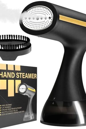 1500 Watts Quick Heat Ceramic Plate Steam Nozzle 2-in-1 Fabric Wrinkle Remover and Clothing Iron - Handheld Garment Steamer for Home, RV, Car, and Commercial Use