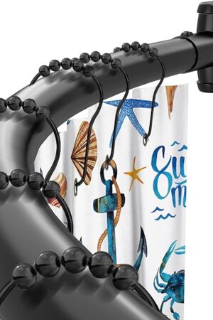 Black Curved Shower Curtain Rod 40-78 Inches Adjustable Splicing Design Shower Rods Curved Round Bowed Rust proof, Premium Stainless Steel Need To Drill Shower Curtain Rod for Bathroom, Bathtub, Stall