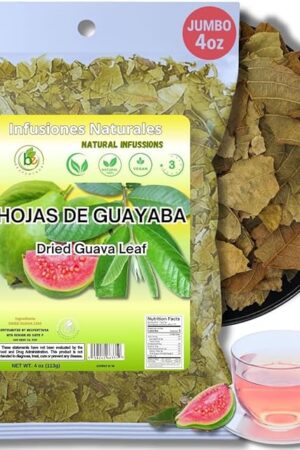 BexpertsUSA Hojas de Guayaba Tea, 4 oz, 100% Natural Guava Leaf | Traditional Mexican | Caffeine-Free | Wildcrafted Loose Leaf | Vegan | Non-GMO | Gluten-Free