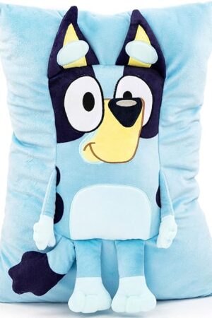 Bluey Snuggle Pillow - Super Soft Plush Decorative Throw Pillow - Measures 15 Inches (Official Bluey Product)