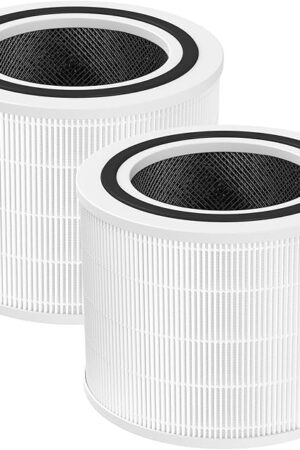 Core 200S HEPA Replacement Filters Compatible with LEVOIT Core 200S Smart WIFI Air Purifier, Core 200S-RF 3-in-1 HEPA Filters, 2 PACK