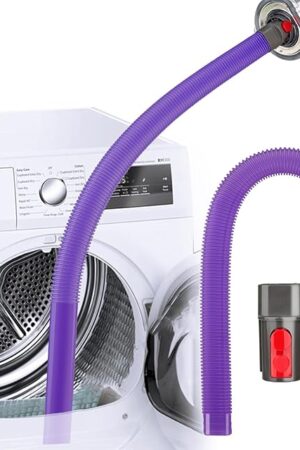 Dryer Vent Lint Removal Tool Vacuum Attachments Hose for Dyson GEN 5 V15 V12 V11 V10 V8 V7 Detect Outsize Slim Absolute Cyclone Vacuum Cleaner Dryer Cleaner Kit Nozzle Crevice Flexible Hose