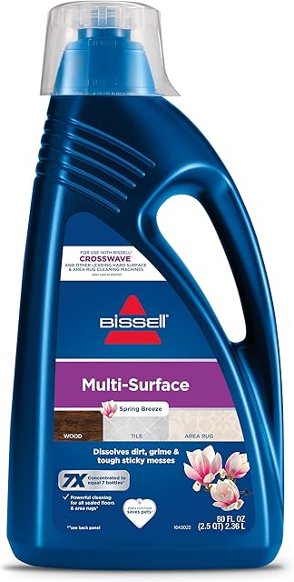 Bissell MultiSurface Floor Cleaning Formula for Crosswave and Spinwave (80 oz), 1789G