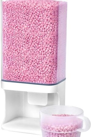 Conworld Laundry Detergent Dispenser, Wall Mounted Laundry Beads Dispenser for Scent Booster Beads, Stain Remover Powder, Bath Salts, Rice, Beans Grain and Dry Food, Laundry Scent Booster Container