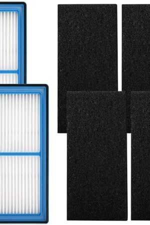 Aer1 Filter Replacement for Holmes Air Purifiers AER1 Type Total Air Filter Replacement Filters for HAPF30AT and HAP242-NUC, 2 True HEPA Filters + 4 Carbon Booster Filters