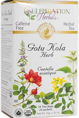 Celebration Herbals Organic Gotu Kola Tea Bags 24 Count