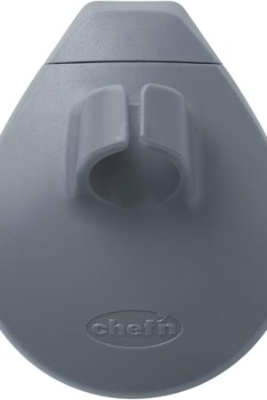 Chef'n PalmBrush Vegetable Brush, 3.5" x 3" x 1.5", Marble Gray