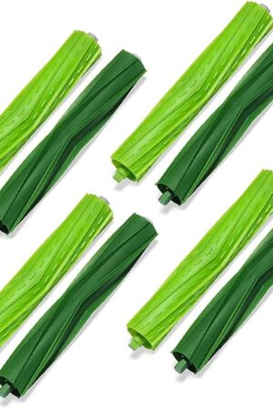4 Sets Replacement Rubber Roller Brushes Compatible for iRobot Roomba E & I & J Series, Replacement Parts Accessory for J8+ i7+ i7 i1 i2 i3 i4 i6 i6+ i8 i8+Plus E5 E6 E7 Vacuum Cleaner