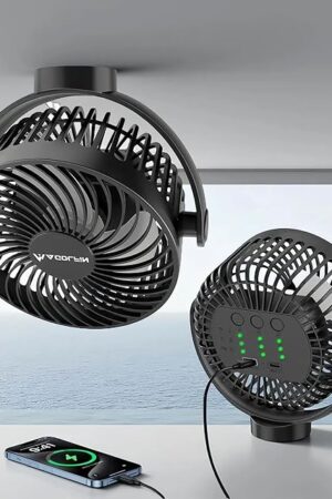 6-inch Magnetic Clip on Fan Magnetically Sticks