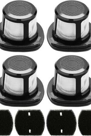 4 Pack 3061 3079 2286 3190 3191 Reusable Replacement Filter For Bissell Featherweight Cordless XRT Stick Vacuum For Bissell Adapt Ion Pet 2-In-1 And PowerLifter Ion Pet Filter For ReadyClean Cordless.