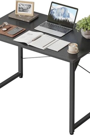 Cubiker Computer Desk, 32 inch Small Home Office Desk for Small Spaces, Modern Simple Style for Home, Office, Classic Black