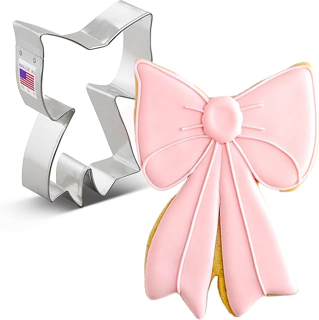 Ann Clark Cookie Cutters Ribbon Bow Cookie Cutter 4" Made in USA