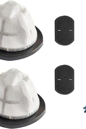 2 Pack 203-7423 Vacuum Filter and 2 Pack Foam Filter Compatible with 3-in-1 Lightweight Stick Vac 38B1, 38B1L, 1059 Series, Compare to Part# 2037423 & 2037424