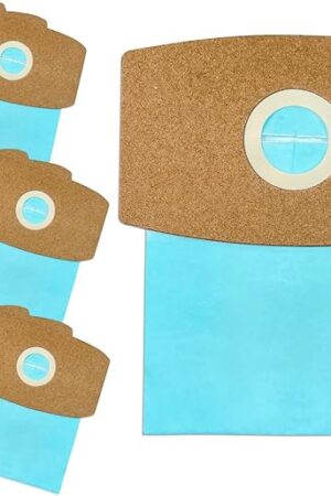 12 Pack Type S Vacuum Bags for Riccar SupraQuik & Simplicity SS-6 Type S, Sport S100 Models Canister Vacuum Cleaner #Part RSQ1 RSQ-6 SS-6