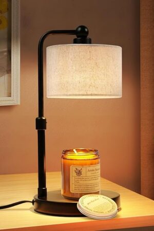 Candle Warmer Lamp, Candle Wax Warmer, Electric Candle Lamp Warmer with 2 Bulbs