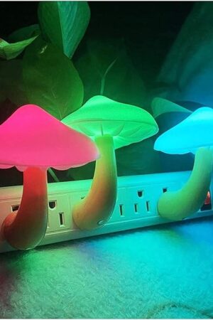 3 Pack Mushroom Night Light Lamp 7-Color