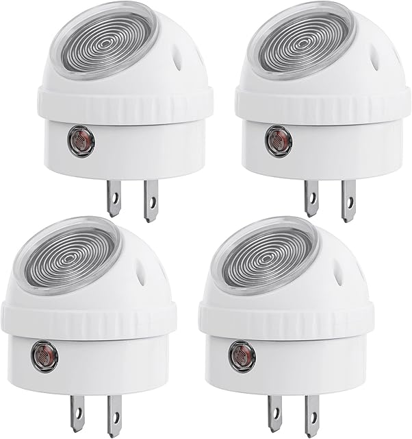 DEWENWILS Plug in Night Lights LED Nightlights 5000K Daylight 4 Pack