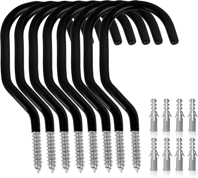 8-Pack Bike Hook for Garage Wall and Garage Ceiling