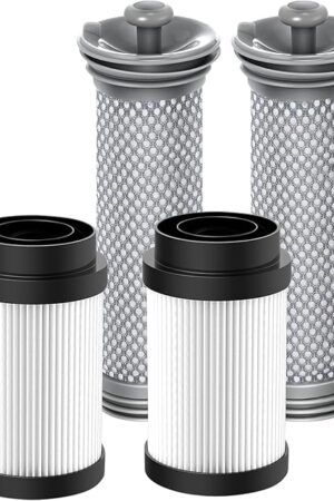 4 Pack Filter Replacement Parts for Tineco Pure ONE S15/S15 Essentials/S15 Pet Ex Vacuum Cleaner, 2 Pre Filters 2 HEPA Filters
