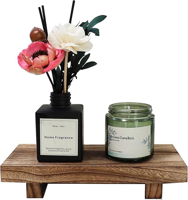 Wood Riser for Decor, 8.66X3.54in Wood Pedestal Stand, Small Wooden Riser for Bathroom for Kitchen Counter