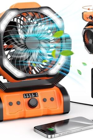 Camping Fan Tent Fans Auto Oscillating Table