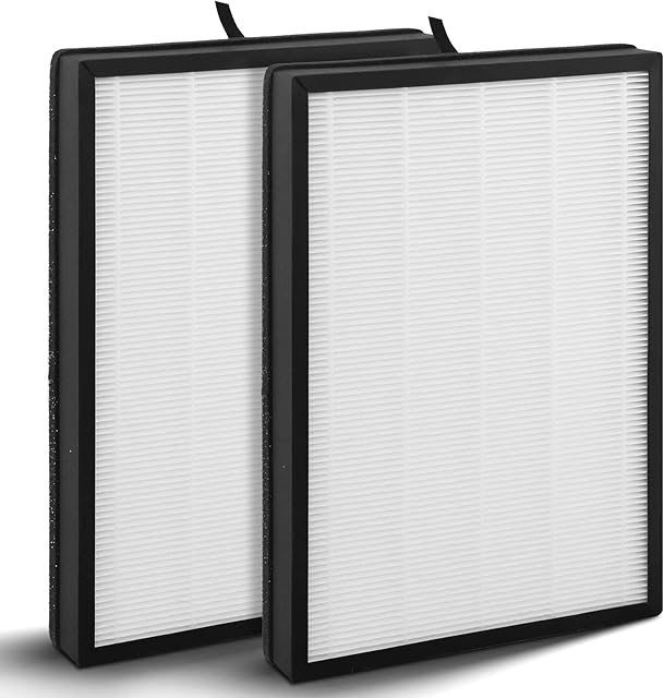 2-Pack FA-500 Replacement Filter Compatible with Famree FA500 and Aiper KJ200 Purifier, 2-IN-1 Activated Carbon Filter + Filters