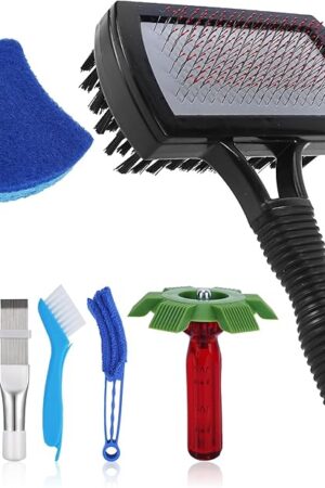 Aufind 7 PCS Different Air Conditioner Fin Cleaner kit, Brush Condenser Ac Coil Cleaner Air Refrigerator Fin Cleaner Evaporator Radiator Repair Clean Tool