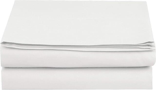 Elegant Comfort Premium Hotel Quality 1-Piece Flat Sheet, Luxury and Softest 1500 Thread Count Egyptian Quality Bedding Flat Sheet, King, White