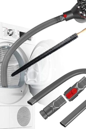 Dryer Vent Cleaner Kit, Dryer Lint Vacuum Hose Attachment Compatible with V6 V7 V8 V10 V11 V12 V15 Gen5 DC58 DC59 Vacuum Cleaner Removes Deep Lint