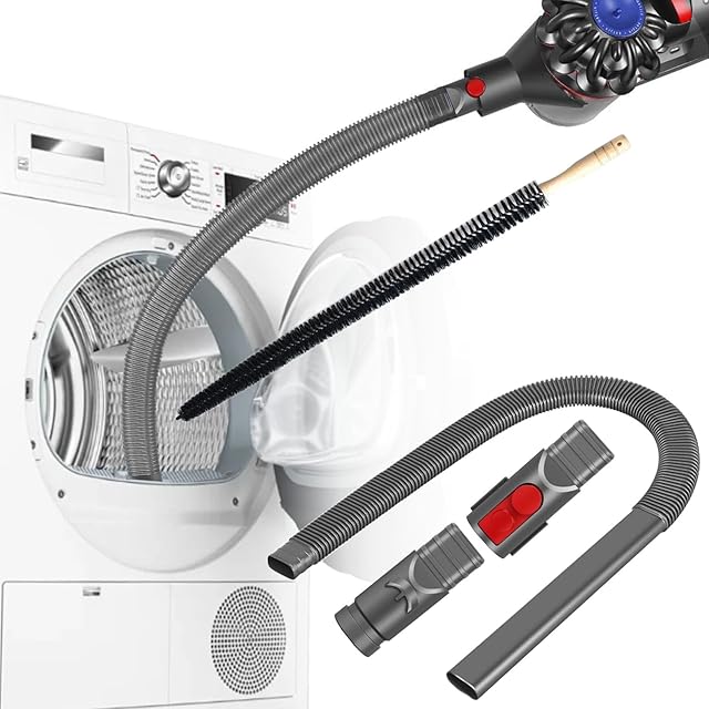 Dryer Vent Cleaner Kit, Dryer Lint Vacuum Hose Attachment Compatible with V6 V7 V8 V10 V11 V12 V15 Gen5 DC58 DC59 Vacuum Cleaner Removes Deep Lint