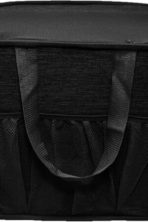 Collapsible Laundry Baskets, Tear Proof Pop Up Laundry Hamper with Lid, Dual Handles Durable Foldable Laundry Basket, Easy to Carry Laundry Hamper for Home, Laundry Room, Bedroom, Dorm, Travel Black