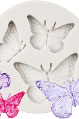Butterfly Silicone Molds Butterfly Fondant Mold For Chocolate Candy Cake Decoration Cupcake Topper Gum Paste Polymer Clay Sugar Craft