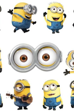 Despicable Me Minions Peel and Stick Wall Decals for Kids Room Decor