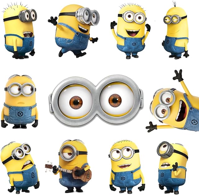 Despicable Me Minions Peel and Stick Wall Decals for Kids Room Decor