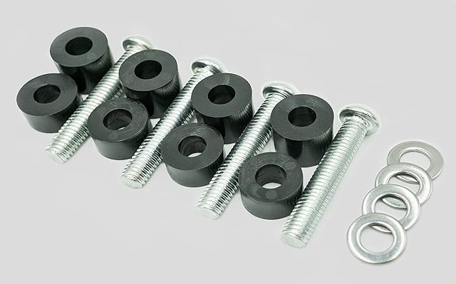 Wall Mounting Screws Bolts for Samsung TV - Extra Long M8 x 45mm with 25mm Long Spacers, TV Mounting Bolts Work with Samsung 42“ 50" 55" 60" 65" 70" 75" 82" TV