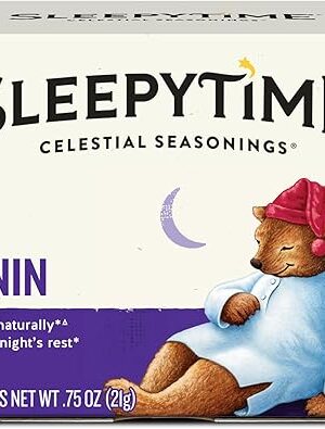 Celestial Seasonings Sleepytime Wellness Tea Plus Melatonin, 18 Bags | Caffeine Free | Box