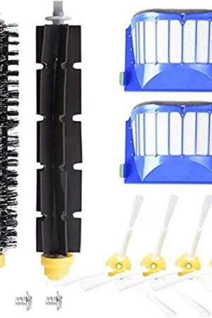 Accessory for iRobot Roomba 600 610 620 630 645 650 655 660 680 500 Series Model 595 Replacement Kit Replenishment Parts Set Filter Side Brush Bristle Flexible