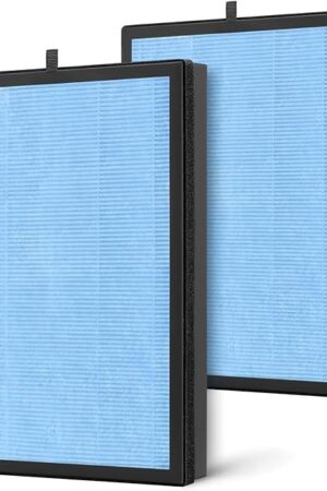 2 Pack AP1002 Replacement Fil-ter AP1002-RF, Compatible with AIRTOK AP1002 Air Puri-fier, H13 True HEPA